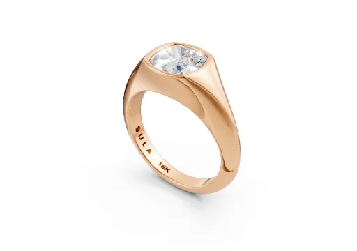 CUSHION BEZEL SIGNET RG
