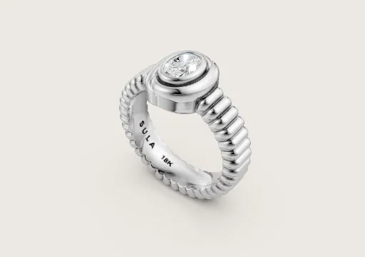 OVAL BEZEL RING