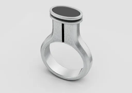 sandblasted ring ٌ Oval 3 poster