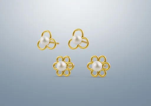 Brincos perola 3mm poster