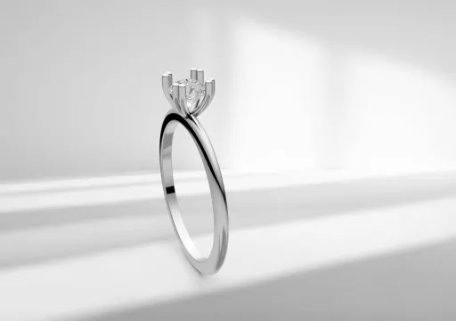 anel solitario 4mm monzanite poster