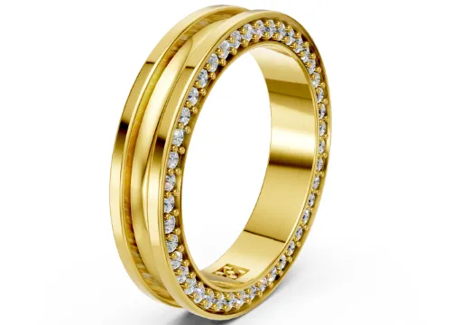 K8 - Black Diamond Band (1)_Narrow_white diamonds 2 rings poster