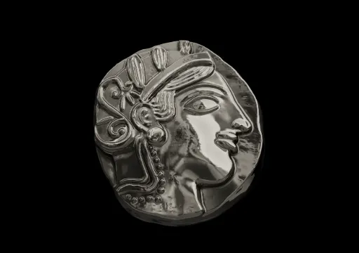 ATHENA OWL COIN poster