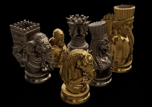 Persian Achaemenid chess poster