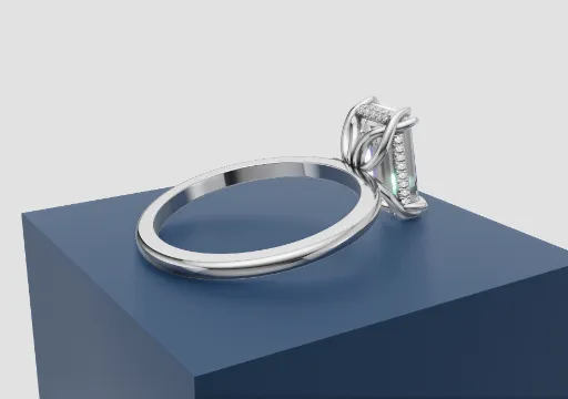 Ring Emerald cut poster