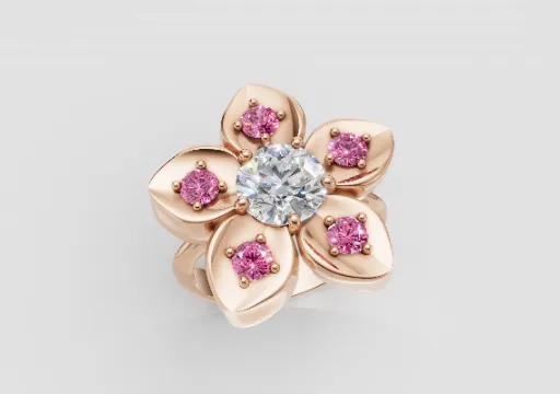 Five Petal Floral Ring 2.0 poster