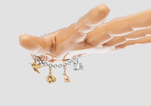 Bracelet with charms poster