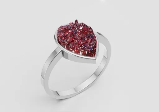 Anel gota cristal de vinho poster