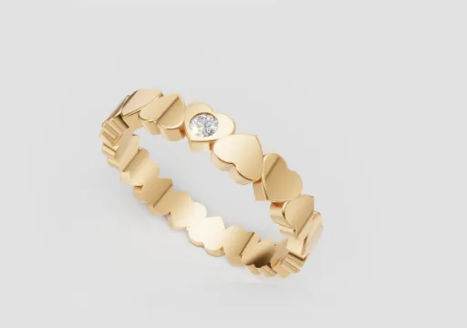 Anel coração poster