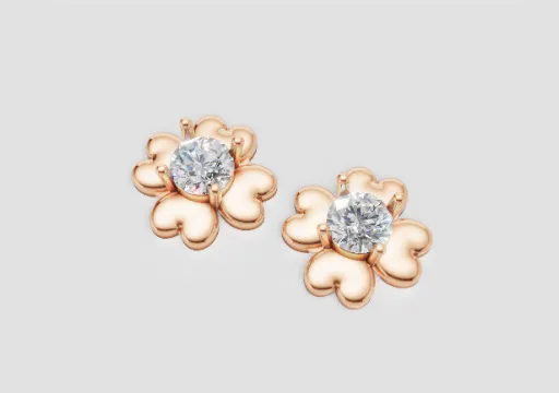 aretes trebol 0.5ct poster