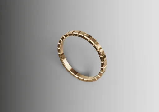 aliança facetada 5