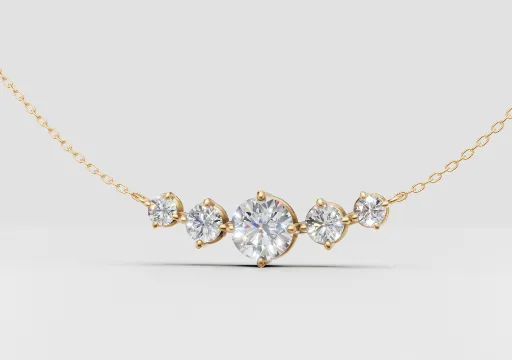5 stone necklace poster