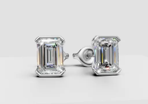 Emerald Cut Earrings poster