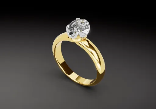Ring FlowerCast Oval