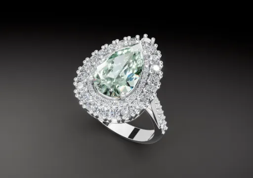 Ring Pear 4ct