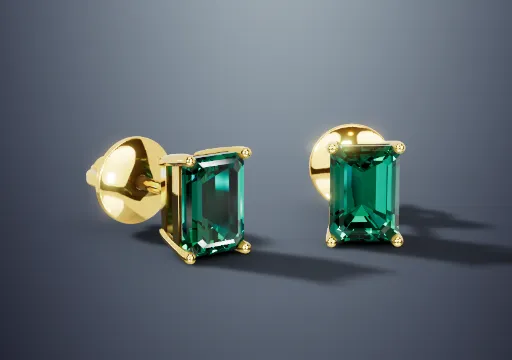 Earrings Emerald