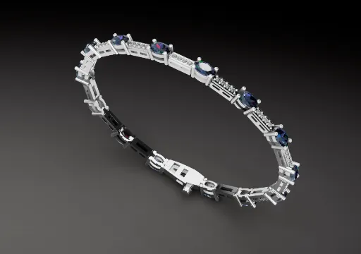 Tennis Oval Sapphire
