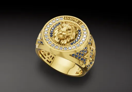 Ring Israel Lion