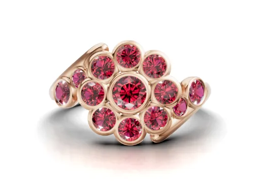 Flower centre Ring rend poster