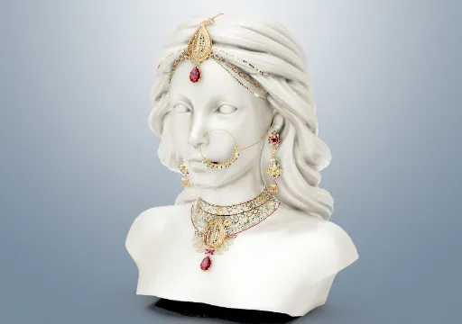 Indian Lady Jewelry poster