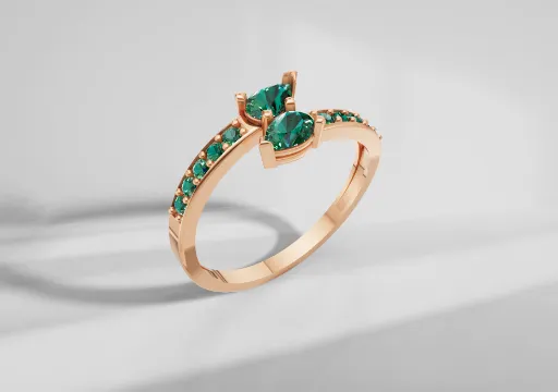 anillo dama doble lagrima talla 6 1-2 poster