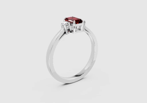 Ruby engagement ring(render) poster